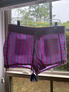 Vineyard Vines Pink & Blue Striped Drawstring Shorts